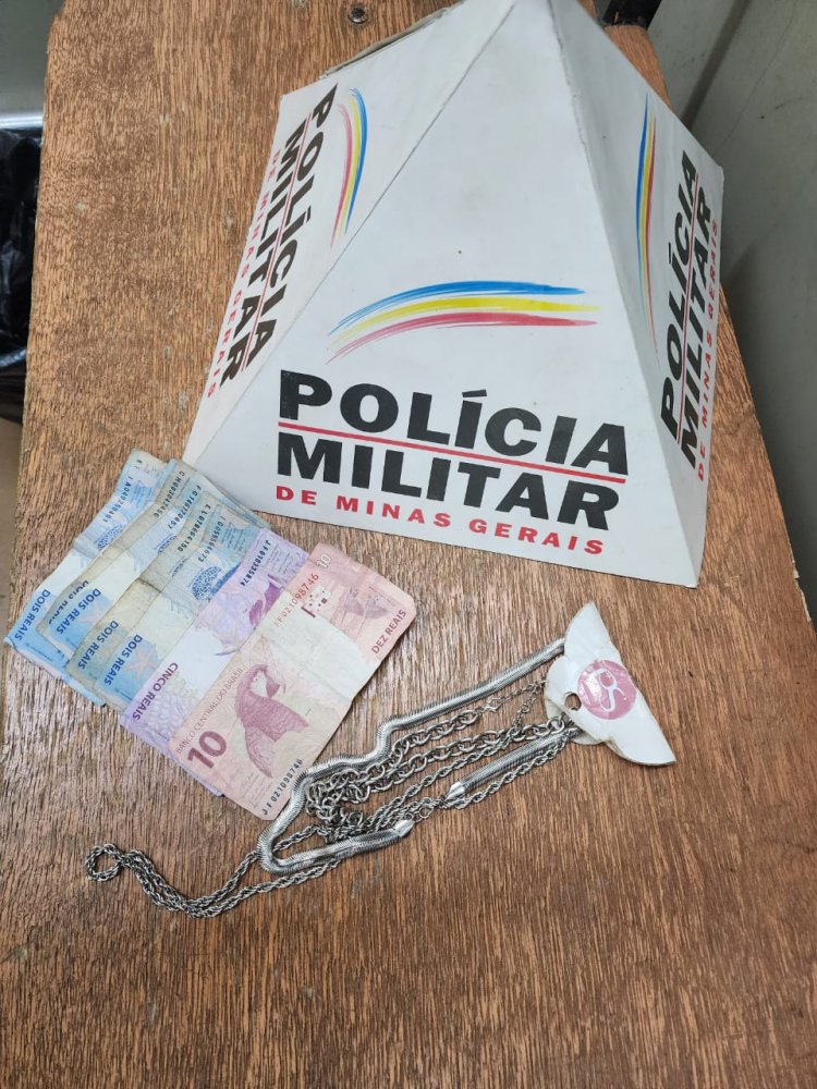 Assalta loja no Centro e é preso