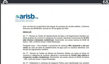 Água e lixo mais caros a partir de outubro