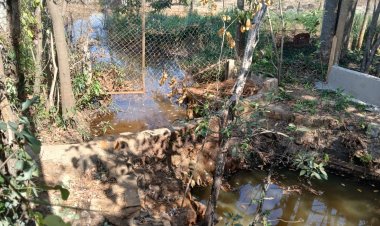 Barragem irregular  na região das Peixotas