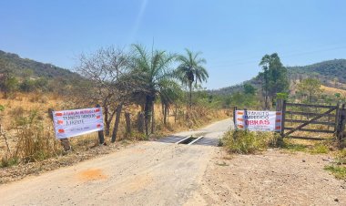 Estrada de acesso a Faleiros em obras