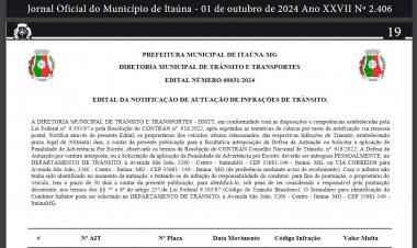 AS MULTAS VOLTARAM - Prefeitura publica  mais de 5,5 mil multas