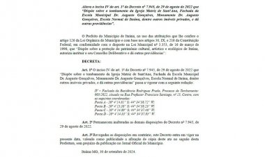 Prefeito decreta tombamento de casa da década de 30 no Centro