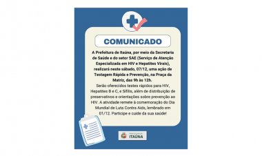 Toda hora é hora  de cuidar da saúde!