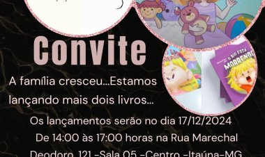 Autora itaunense lança mais dois livros