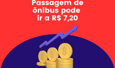 Passagem de ônibus pode ir a R$ 7,20