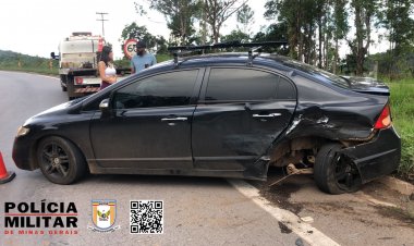 Mulher embriagada causa acidente na MG-050