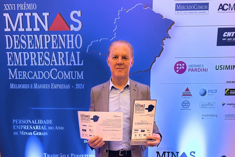 Mineração Usiminas recebe Prêmio Minas - Desempenho Empresarial