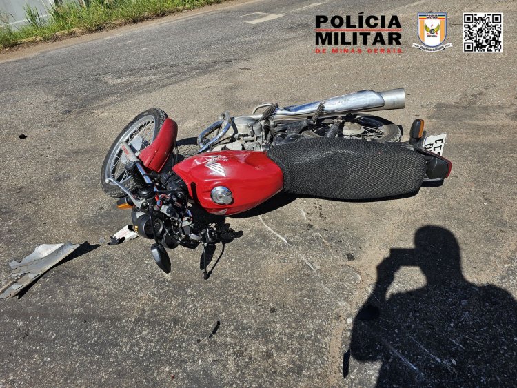Motoqueiro tem ferimento grave