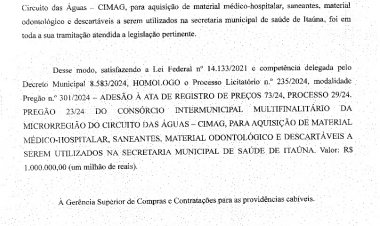 Vice quer observar de perto adesão de ata no valor de  R$ 1 milhão para medicamentos