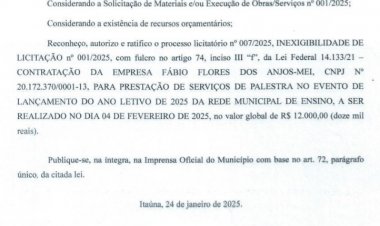 Palestra de abertura  com aumento de 192%