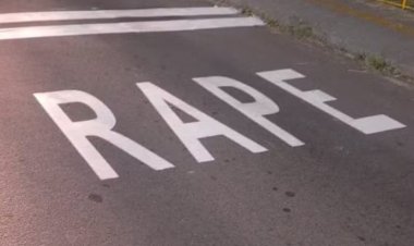 PARE virou RAPE em sinalização de trânsito