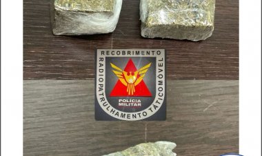 Suspeito é preso por tráfico