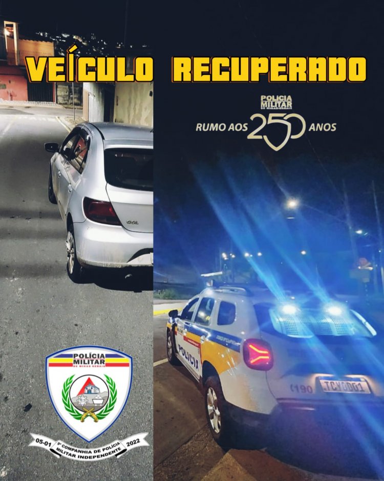 PM recupera veículo furtado