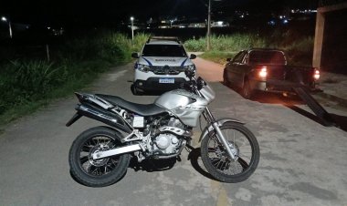 PM recupera moto furtada no Sion