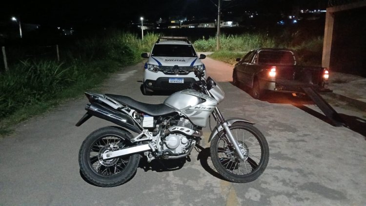 PM recupera moto furtada no Sion