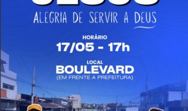 É HOJE - “Marcha para Jesus!”  a partir das 17 horas