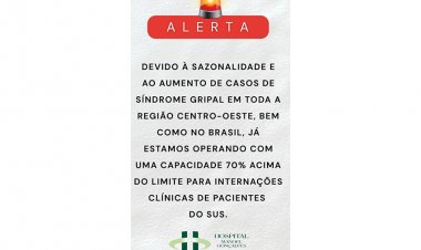 Hospital Manoel Gonçalves emite alerta sobre aumento de Síndrome Gripal