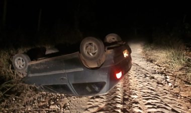 Capotamento no Córrego Soldado