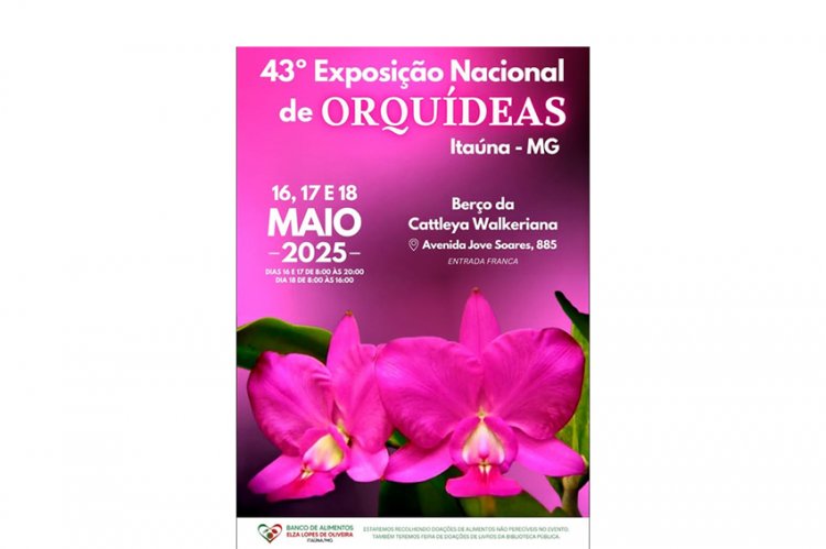 Orquídeas de Itaúna e região estarão à mostra no final de semana