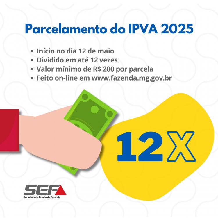 IPVA 2025 - Parcele seu débito