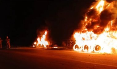 Incêndio na BR-262, em Nova Serrana