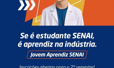 FORMAÇÃO - Região tem 220 das quase  1,5 mil vagas de cursos do SENAI