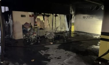 Incêndio de grandes proporções em Santo Antônio do Monte