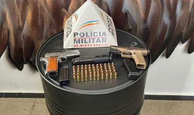 Polícia Militar Apreende Duas Armas de Fogo de Uso Restrito em Itaúna