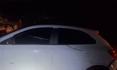 Homem bêbado foge após acidente de moto em rotatória próximo a Modal