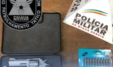 Arma de fogo é apreendida no Padre Eustáquio em Itaúna