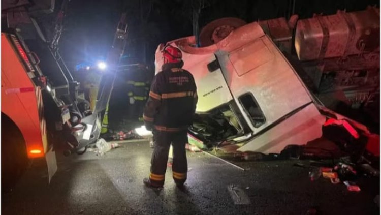 Caminhoneiro de 34 anos morre em acidente grave na BR-381, em Oliveira