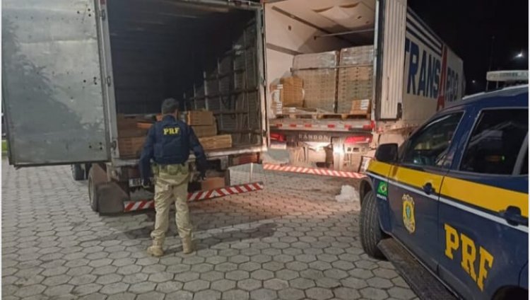 PRF Impede Furto de Carga e Recupera Caminhão Clonado em Oliveira (MG)