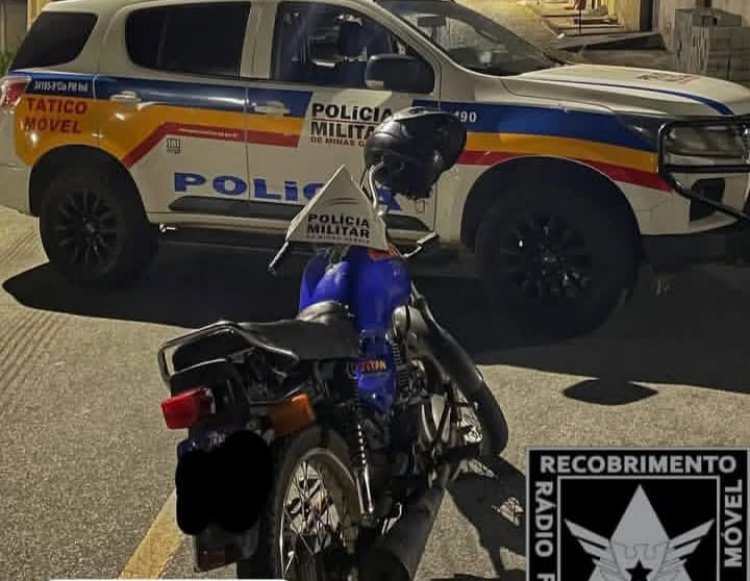 Motoqueiro Preso com Moto Adulterada e Motor Furtado no Bairro Santa Edwiges