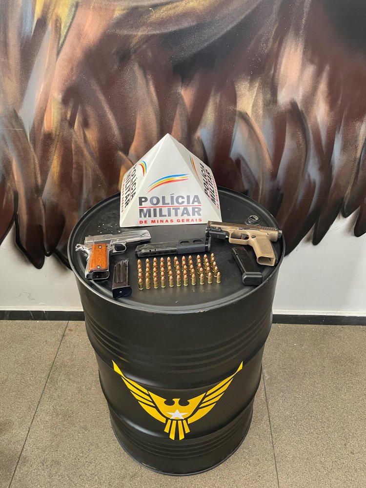 Polícia Militar Apreende Duas Armas de Fogo de Uso Restrito em Itaúna