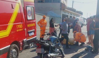 Acidente deixa motociclista ferido no Morada Nova