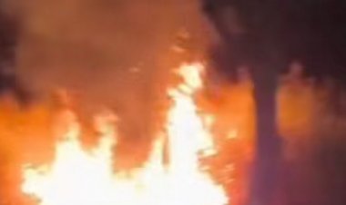 Incêndio de grande proporção atinge a reta de Santanense, Bombeiros controlaram a situação