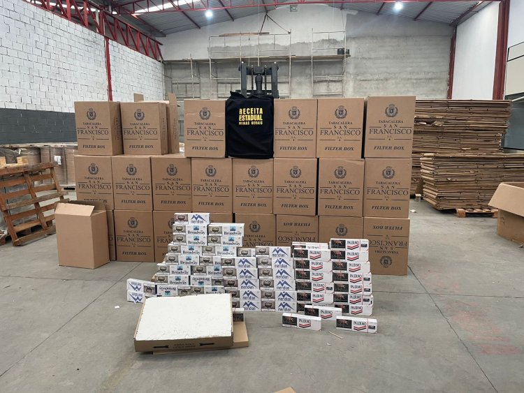 Operação conjunta desmantela depósito de cigarros ilícitos em Nova Serrana