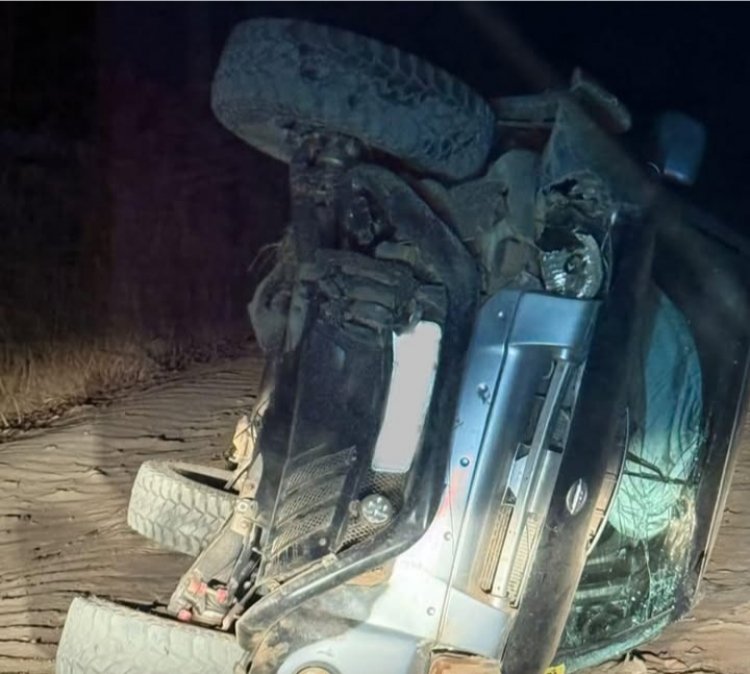 Acidente na estrada do Sumidouro: motorista de Pick-up Socorrido Pelo SAMU