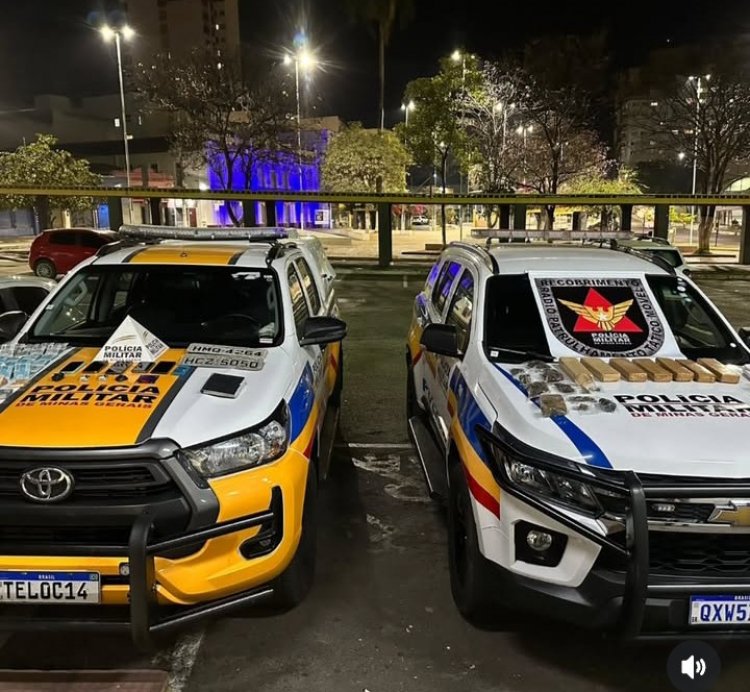 Polícia Militar realiza operação e apreende grande quantidade de drogas, dinheiro e um veículo em Pará de Minas