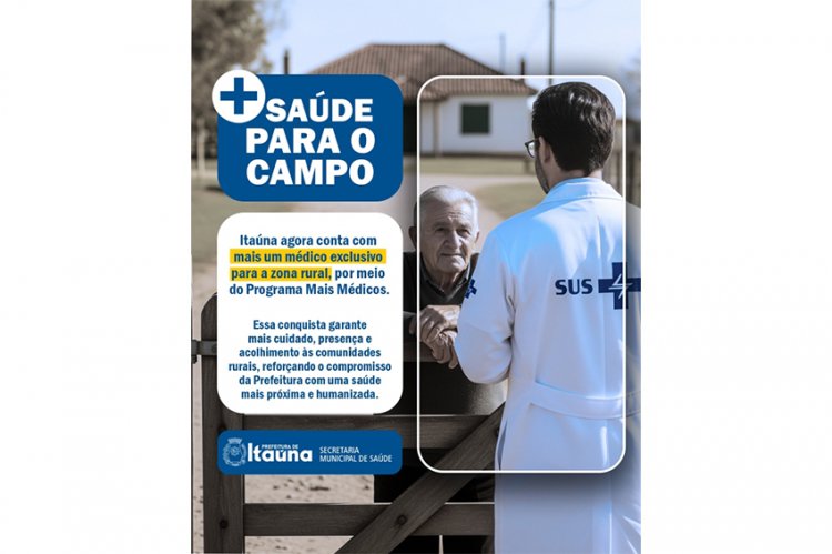 MAIS MÉDICOS - Saúde amplia  atendimento na zona rural