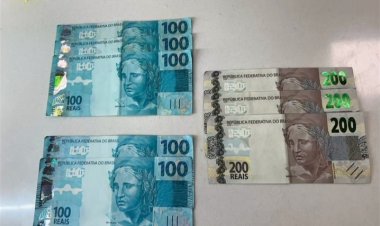 Notas falsas são apreendidas durante festa em Itaúna