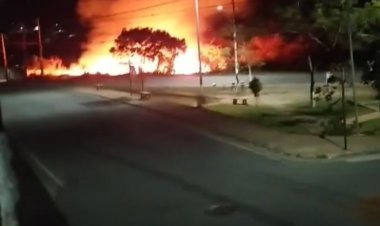 Incêndio de grande proporção atinge o Santa Edwiges, em Itaúna