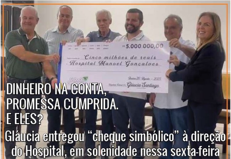 DINHEIRO NA CONTA, PROMESSA CUMPRIDA. E ELES?