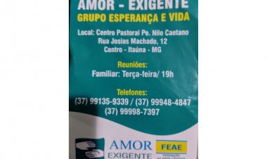 Grupo Amor  Exigente comemora 26 anos em Itaúna