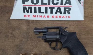 Prisão em Santanense: homem ameaça vítima com revólver por motivação passional