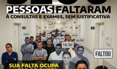 O desafio das ausências: Mais de 5 mil faltas em consultas e exames em Itaúna