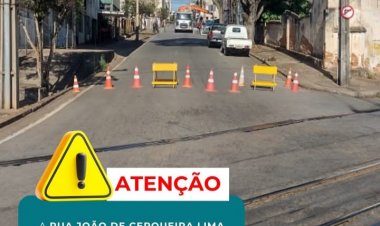 Rua João de Cerqueira Lima está interditada neste dia 30/9