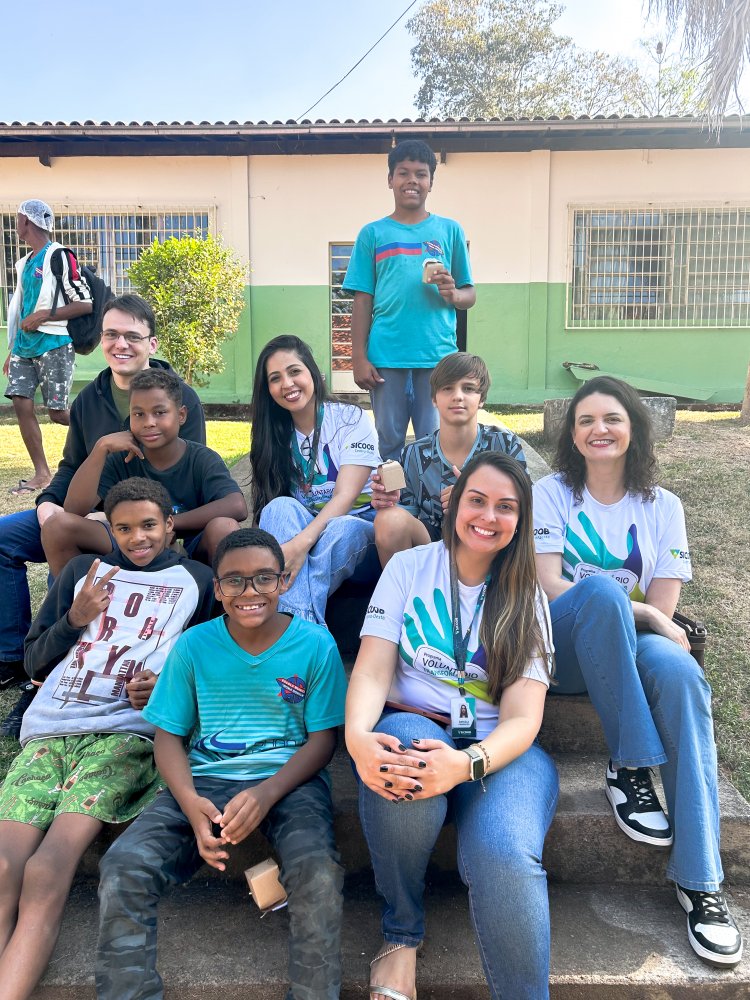 VOLUNTARIADO: Alunos da Granja Escola aprendem sobre Educação Financeira