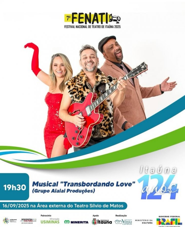Itaúna celebra 124 anos com programação cultural no Festival de Teatro