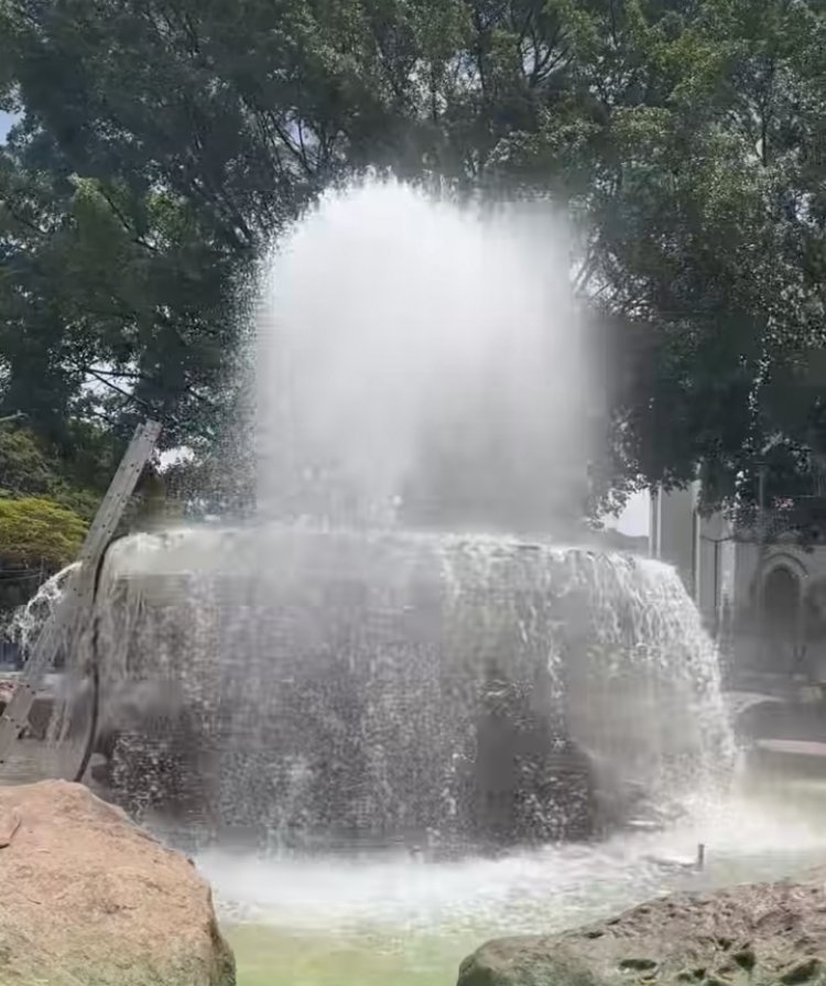 A Praça da Matriz está prestes a receber sua nova fonte luminosa